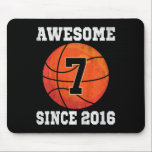 Kids 7th Birthday Bysketbyll Lover 7 Years Old Vin Mouse Pad<br><div class="desc">Kids 7th Birthday Bysketbyll Lover 7 Years Old Vintage Sports</div>