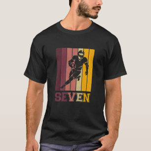Kids 7Th Birthday For Boys Football Player 7 Years T-Shirt