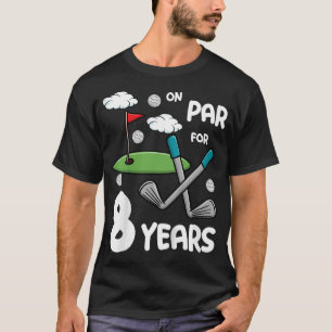 Kids 7th Birthday Golf 7 Year Old Golfer Turning 7 T-Shirt