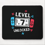 Kids 7th Birthday Shirt Boy Level 7 Unlocked Video Mouse Pad<br><div class="desc">Kids 7th Birthday Shirt Boy Level 7 Unlocked Video Game Party</div>