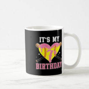 Kids 7th Softll Birthday Party 7 Year Old Softll P Coffee Mug