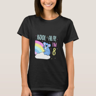 Kids 8 Year Old 8th Birthday Koala Bear Birthday T-Shirt
