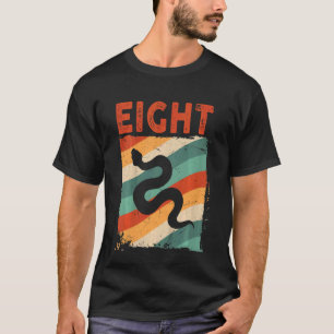 Kids 8 Year Old 8th Birthday Snake Reptile Boys G T-Shirt