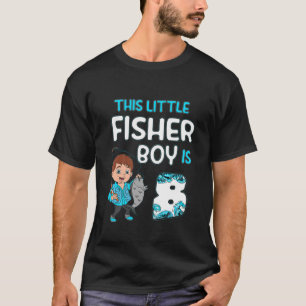 Kids 8 Year Old Little Fisherboy Fishing Children T-Shirt