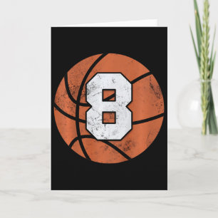 Kids 8 Years Old Birthday Kids Boys Girls Fun Bysk Card