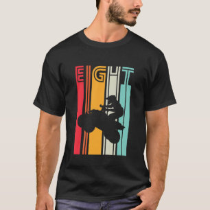 Kids 8Th Birthday Gift Quad Driver Retro ATV 4X4 B T-Shirt