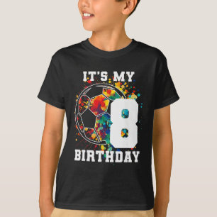 Kids 8th Birthday Soccer Byll Birthday Party 8 Yea T-Shirt