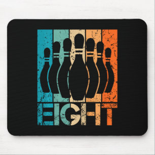 Kids 8th Bowling Birthday 8 Year Old Birthday Bowl Mouse Pad