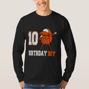 Kids 9 Year Old Dabbing Basketball 9th Birthday B T-Shirt