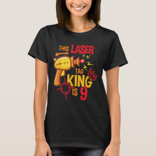 Kids 9 Year Old Laser Tag Birthday Party 9th Gift T-Shirt