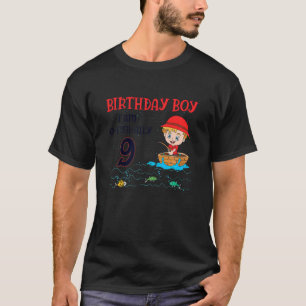 Kids 9 Year Old Little Fisherboy Fishing Children  T-Shirt