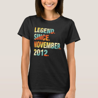 Kids 9th Birthday 9 Year Old Legend Since Novembe T-Shirt