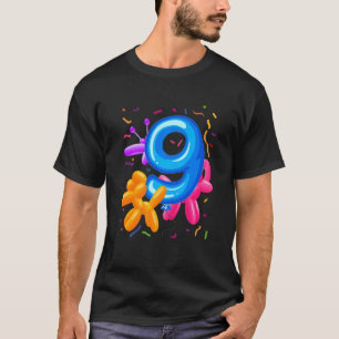 Kids 9th Birthday Balloon Animals Balloon Themed B T-Shirt