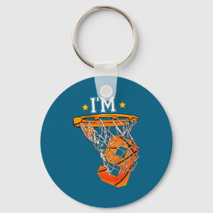 Kids 9th birthday basketball 9 boy girl 6th b t keychain