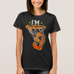 Kids 9th Birthday Basketball I'm 9 Boy Girl 6th B T-Shirt