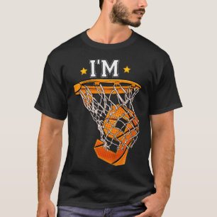 Kids 9th Birthday Basketball I'm 9 Boy Girl 6th B T-Shirt