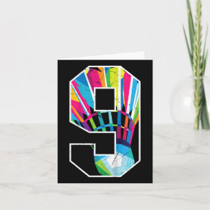 Kids 9th Birthday Boy Dminton Player Dminton 9 Yea Card
