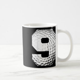 Kids 9th Birthday Boy Golf Player Golf 9 Years Old Coffee Mug