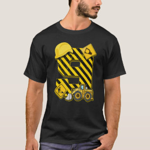 Kids 9th Birthday Digger I 9 Years Builder Excava T-Shirt