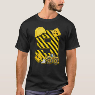 Kids 9th Birthday Digger I 9 Years Builder Excava T-Shirt