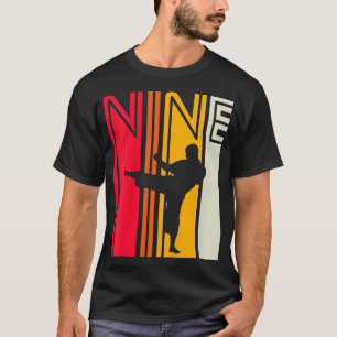 Kids 9th Birthday Gift Karate Retro Taekwondo Mart T-Shirt