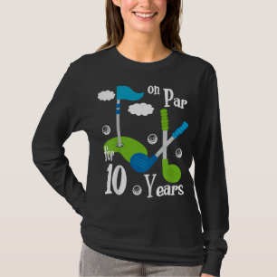 Kids 9th Birthday Golf 9 Year Old Birthday Gift Te T-Shirt