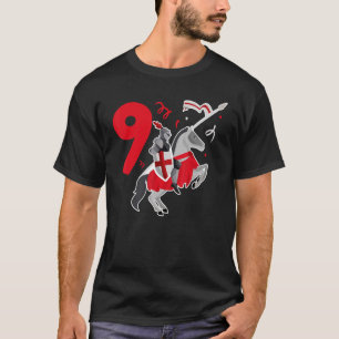 Kids 9th Birthday Party 9 Years Old Son Knights So T-Shirt
