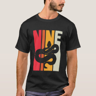 Kids 9Th Birthday Vintage Snake Lover Pet Reptile T-Shirt