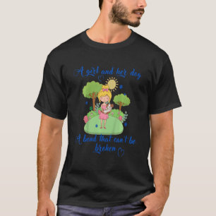 Kids A Girl And Her Dog A Bond That Can't Be Broke T-Shirt