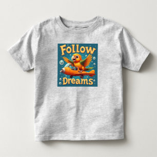 🦜 Kids Airplane Bird Gift For Little Dreamers ✈️ Toddler T-shirt