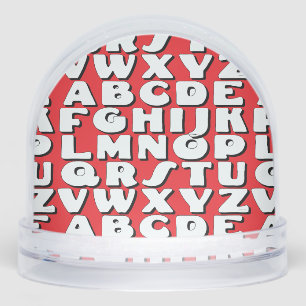 Kids Alphabet  Snowglobe
