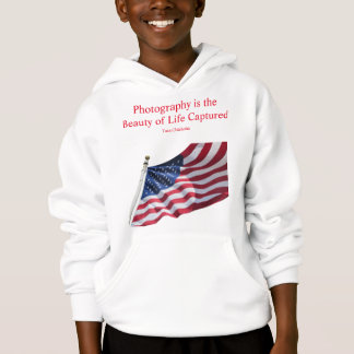 Kid's American Flag Hooded Sweatshirt