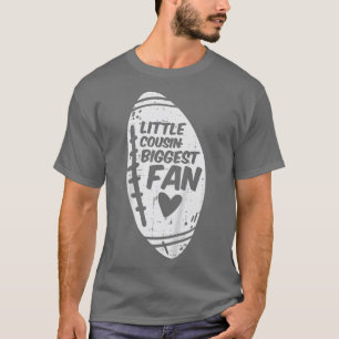 Kids American Football Little Cousin Biggest Fan F T-Shirt