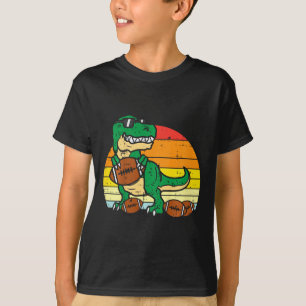 Kids American Footll Trex Retro Dinosaur Boys Kids T-Shirt