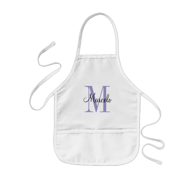 Kids and Adult Aprons - Name and Monogram (Front)