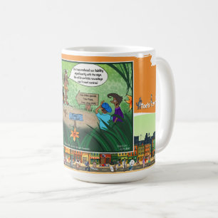 Kids And Cursive Dry Logic Humor Classic Coffee Mug