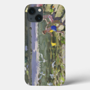 Kids and seagulls Looe 2013 iPhone 13 Case