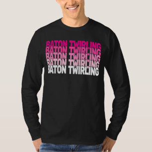 Kids and Women retro baton twirler and Baton Twirl T-Shirt