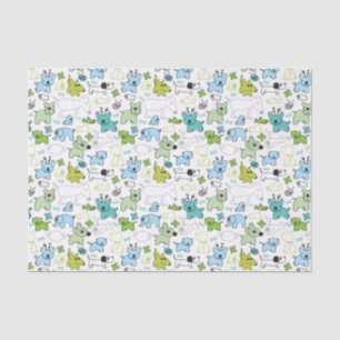 kids animal background pattern tissue paper