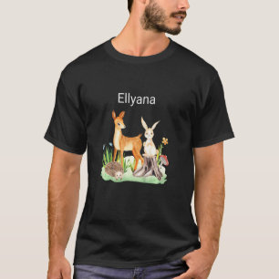 Kids Animal deer rabbit hedgehog Ellyana T-Shirt