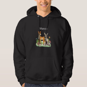 Kids Animal deer rabbit hedgehog Manoé Hoodie