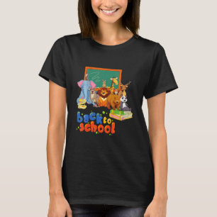 Kids Animals Academy Back to school for kids Ready T-Shirt