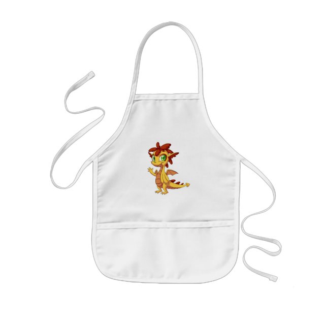 Kids Apron/Cute Dragon Apron (Front)