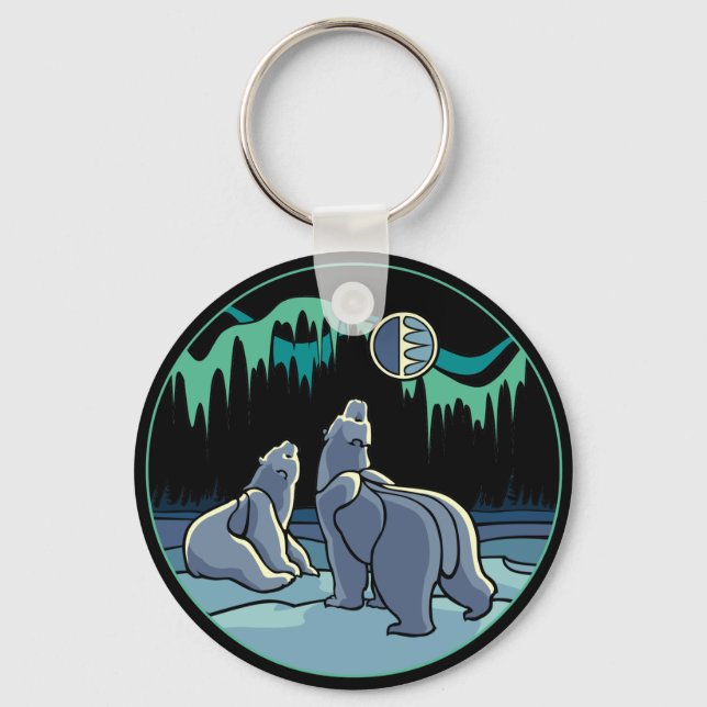 Kid's Arctic Art Key Chain Polar Bear Gifts (Front)