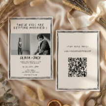 Kids Are Getting Married Photo QR Code Wedding