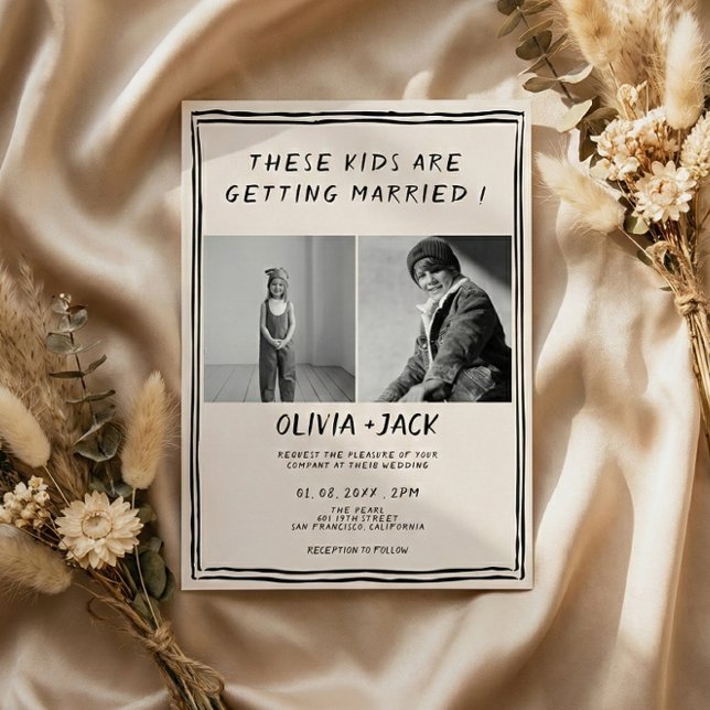 Kids Are Getting Married Photo Wedding Invitation (Creator Uploaded)