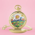 Kids Art  Pocket Watch<br><div class="desc">Personalized this with your text and kid's art,  it makes thoughtful gifts for any occasion or stylish keepsakes for yourself.</div>