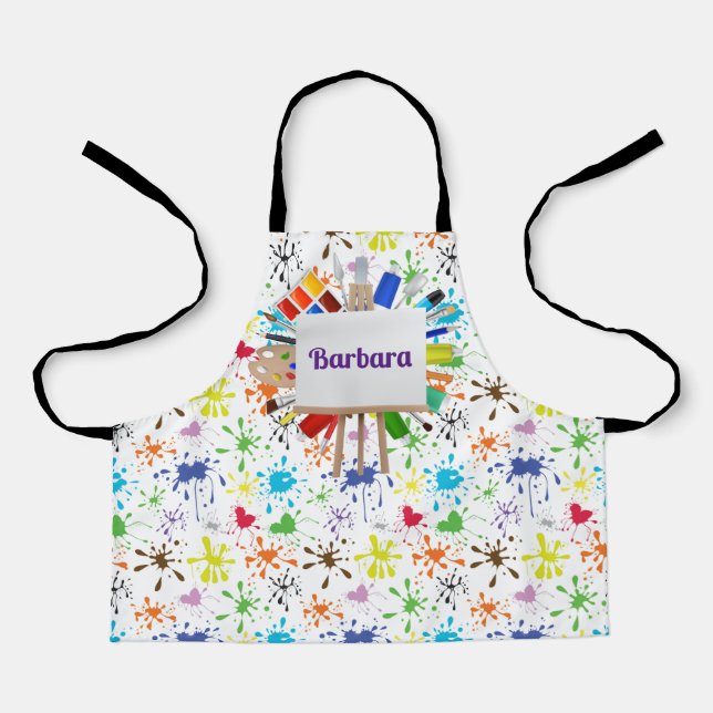 Kids Artist Customize  Apron (Front)