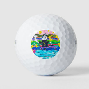 Kids artwork keepsake art photo Dad Father's Day Golf Balls