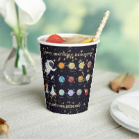 Kids Astronaut Solar System Monogram Glitter Star